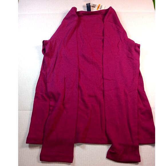 Karen Scott Designer New w/Tags Velvet Rose Long Sleeve Button Top - Small - Picture 3 of 4
